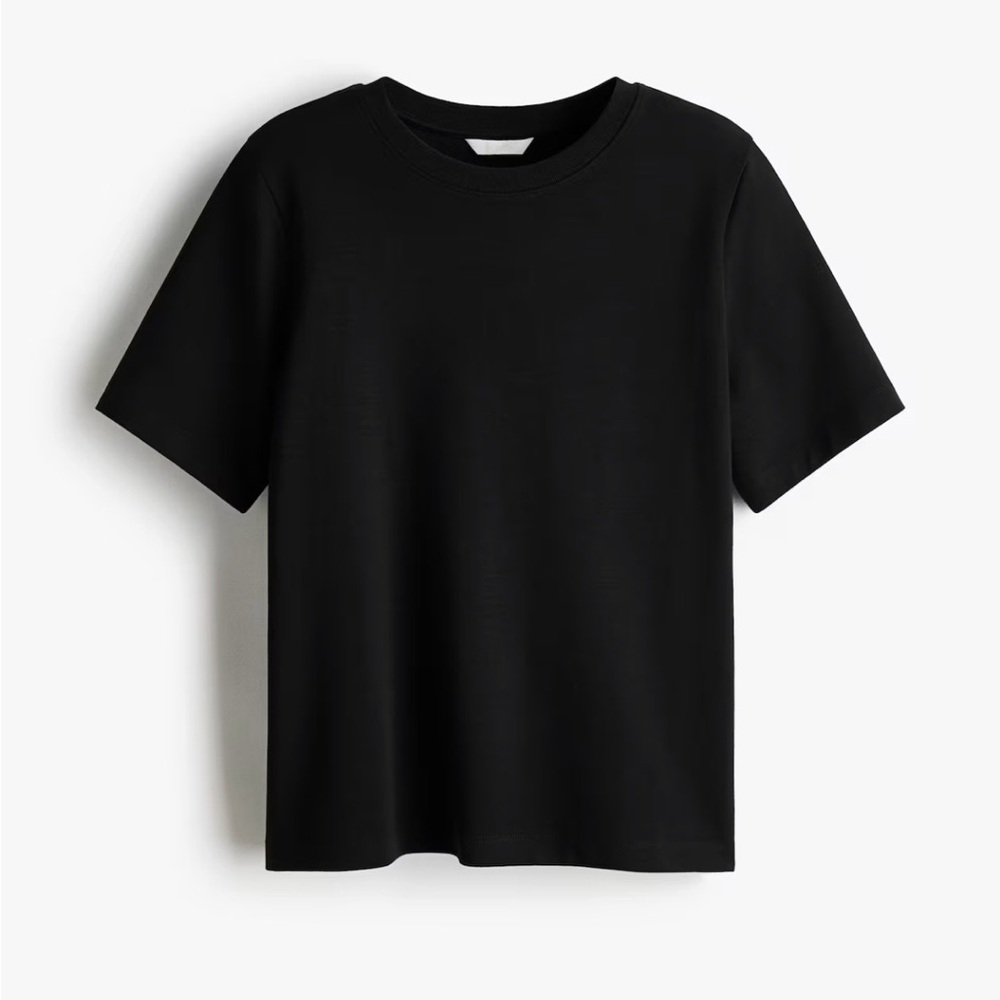 H&M Jet Black Short Sleeve Tee